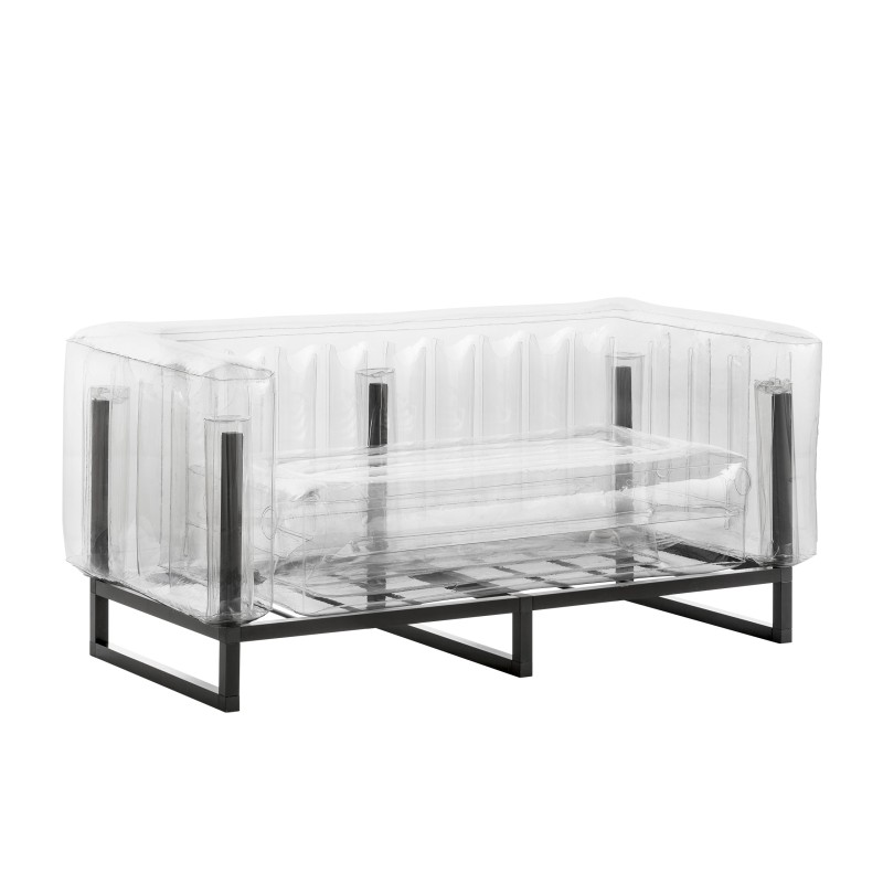 YOMI Sofa - Aluminium - Transparent