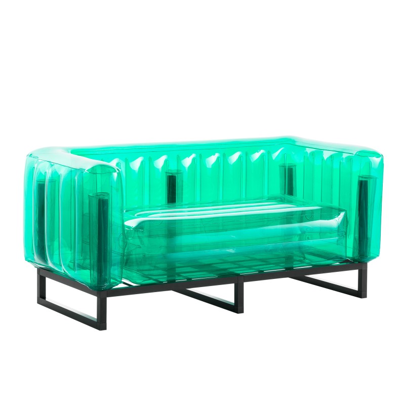 YOMI Sofa - Aluminium - Grün