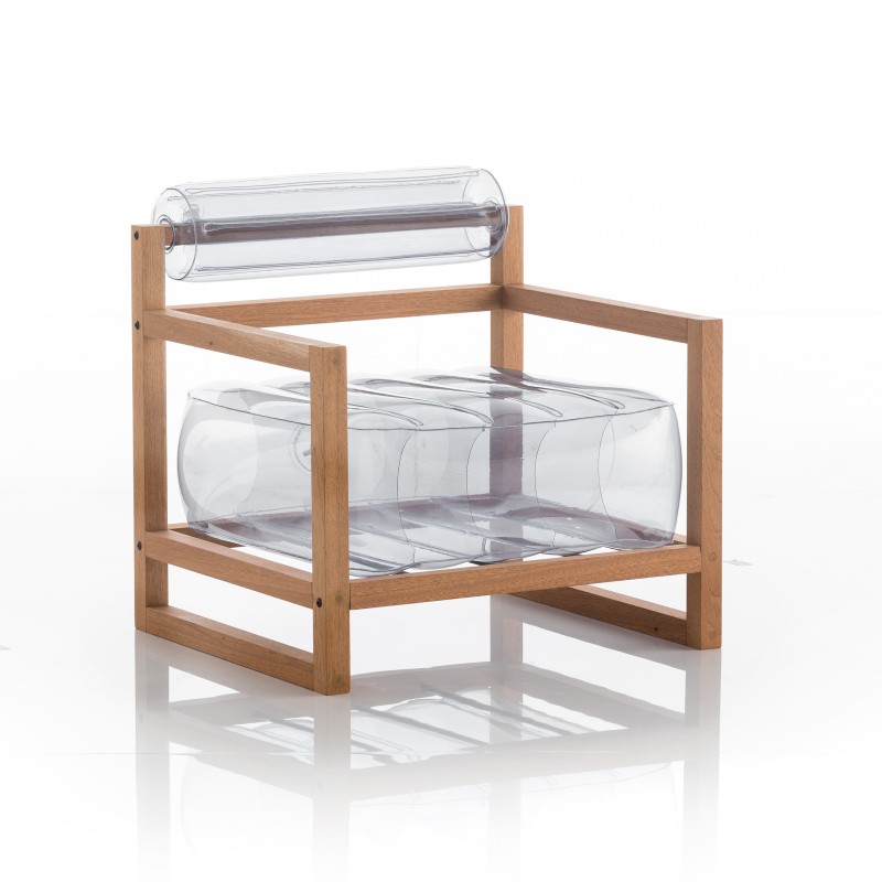 YOKO Armchair - Wood - Transparent