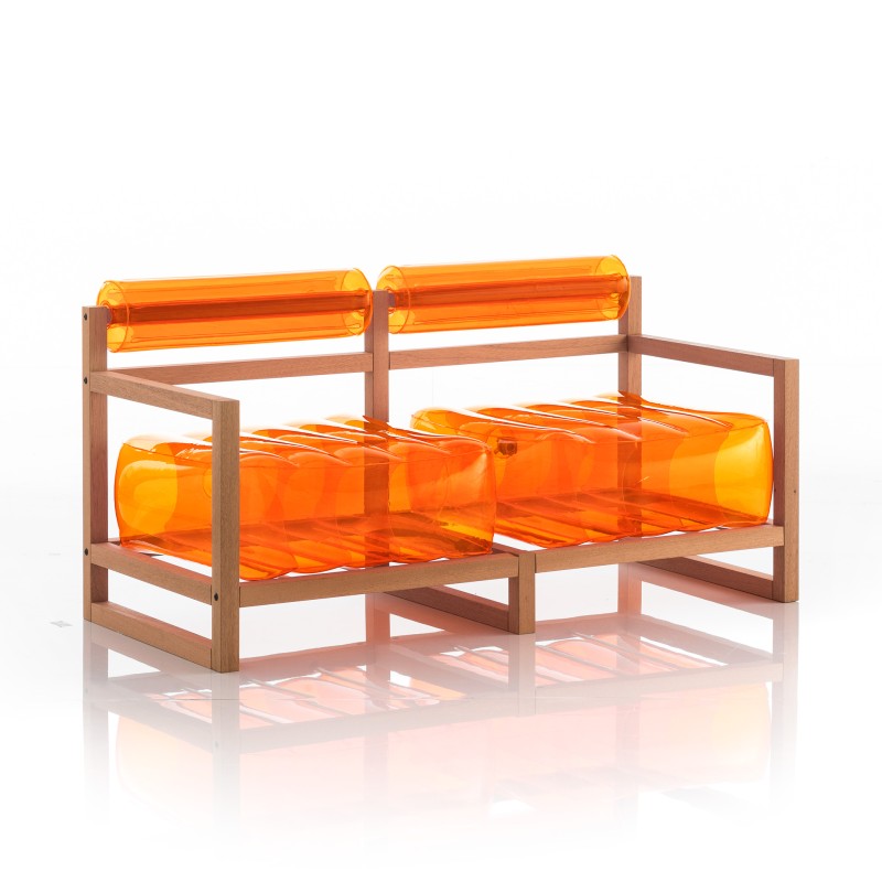 YOKO Sofa - Wood - Orange