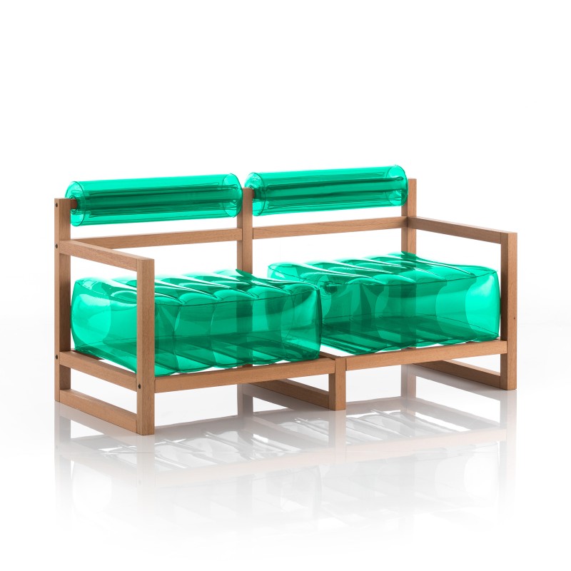 YOKO Sofa - Wood - Green