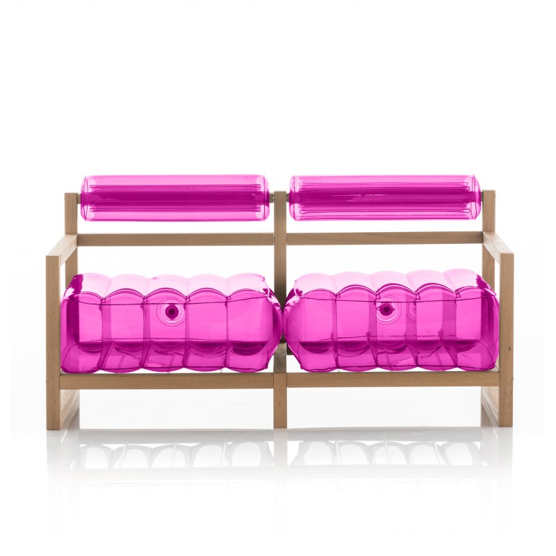 YOKO Sofa - Wood - Pink