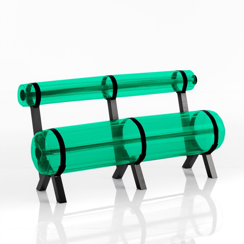 ZIBA Bench XL - Aluminium - Green