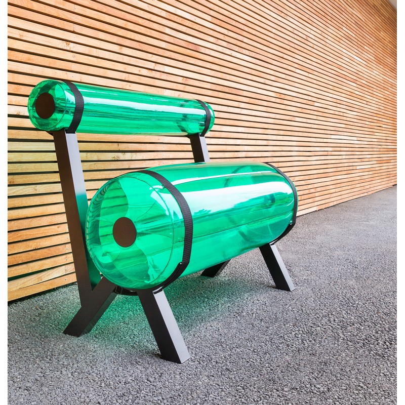 ZIBA Bench - Aluminium - Green