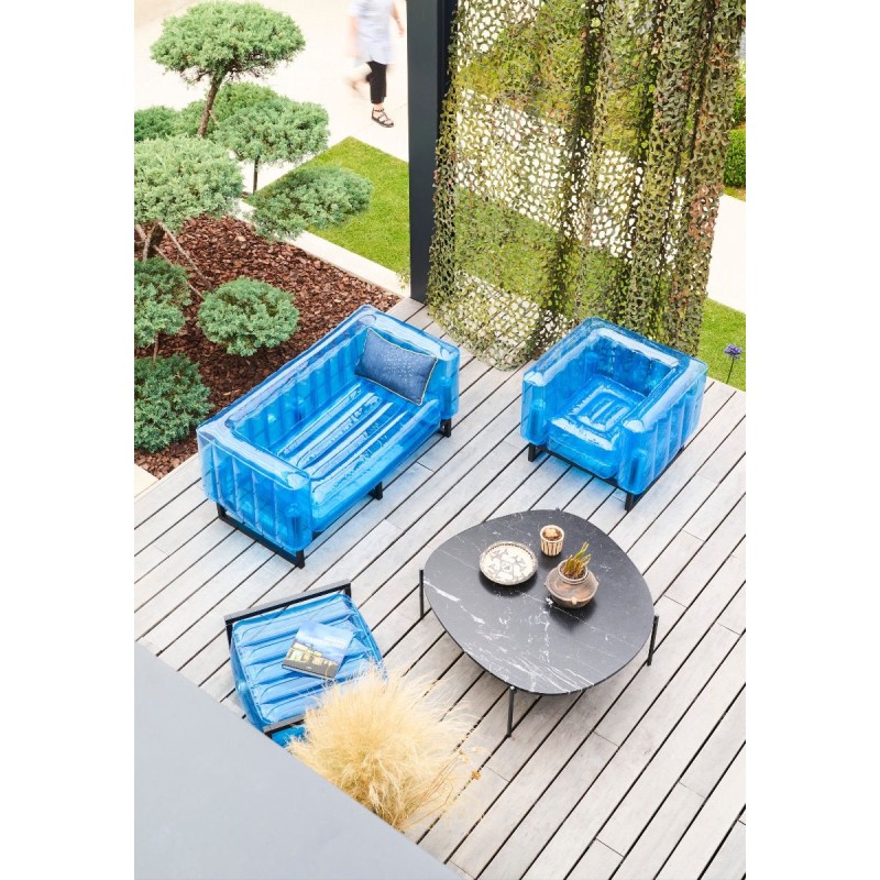 Gartenmöbel-Set Yomi - Aluminium - Blau