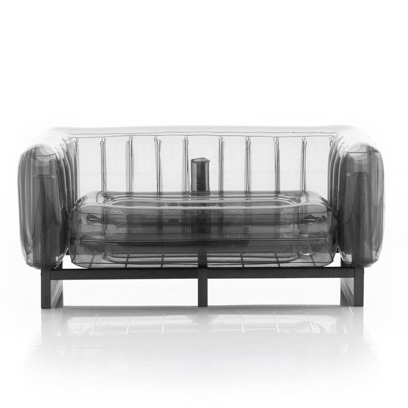 YOMI sofa - Aluminium - Black