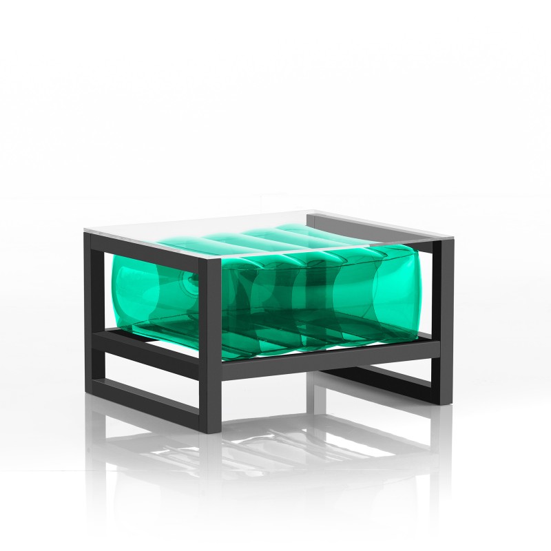 YOKO coffee table - Aluminium - Green