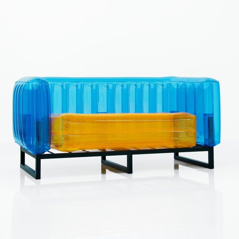Yomi sofa - Orange - Blue
