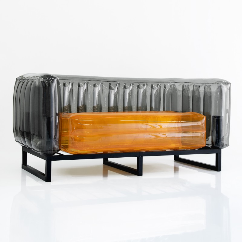 Yomi sofa - Orange - Black