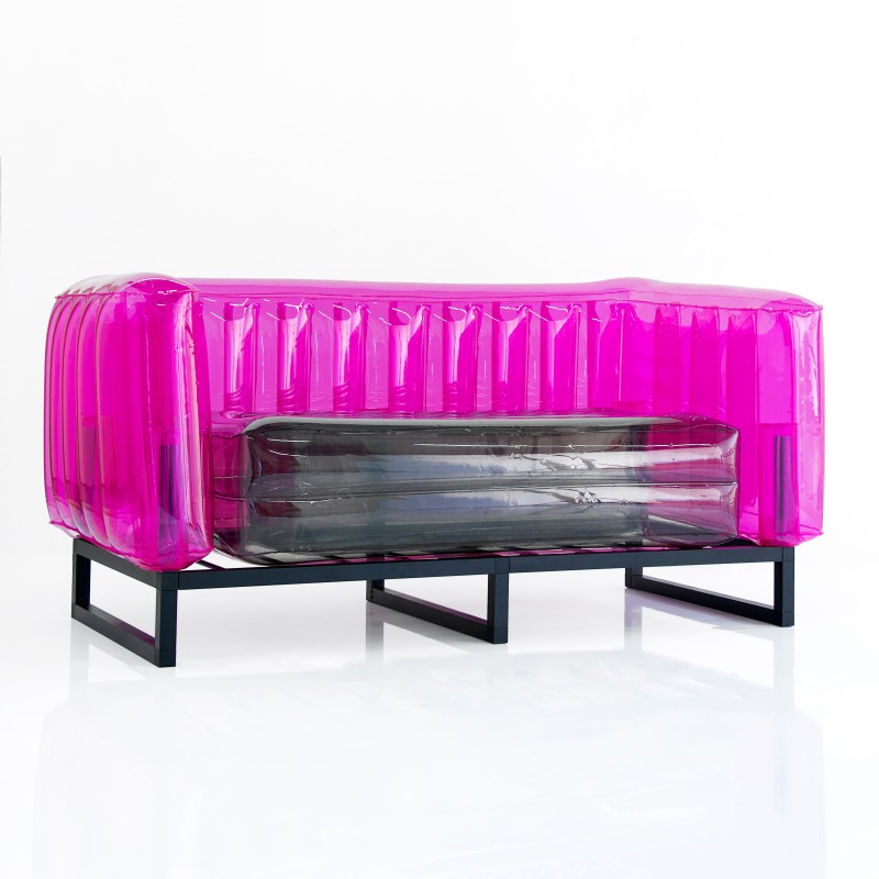 Yomi sofa - Black - Pink