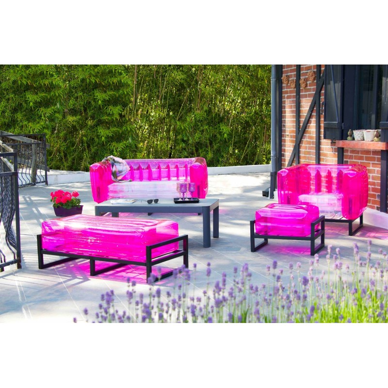 Zweifarbiges YOMI Sofa - Transparent - Pink