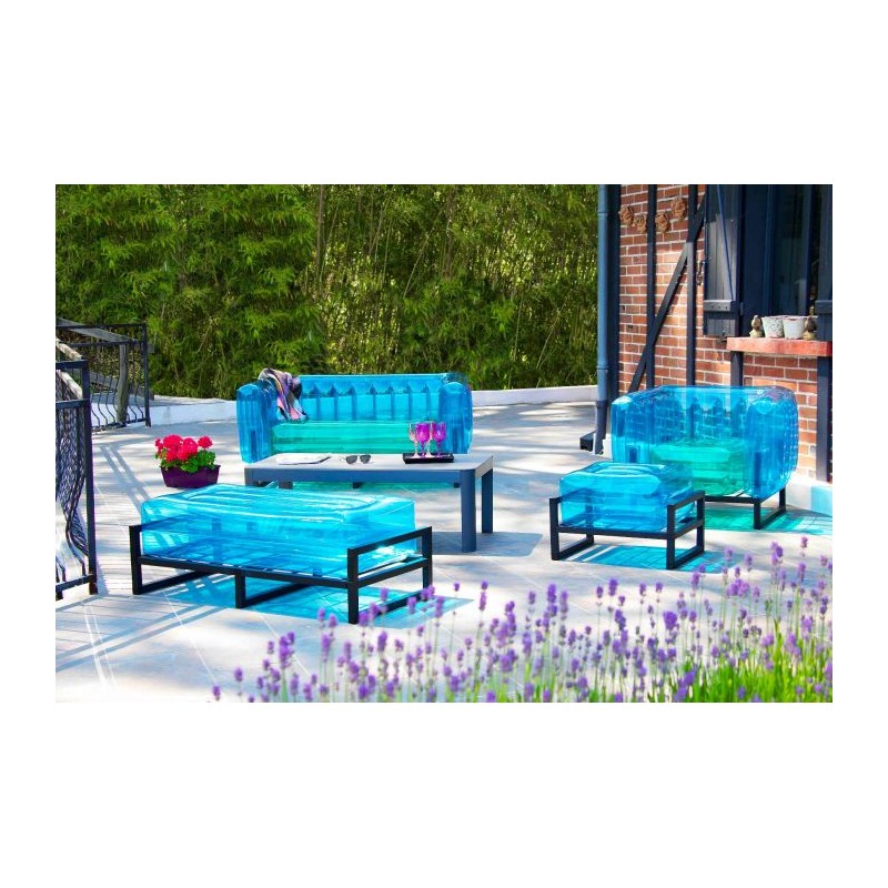 Gartenmöbel Set YOMI Mix Colors - Grün - Blau