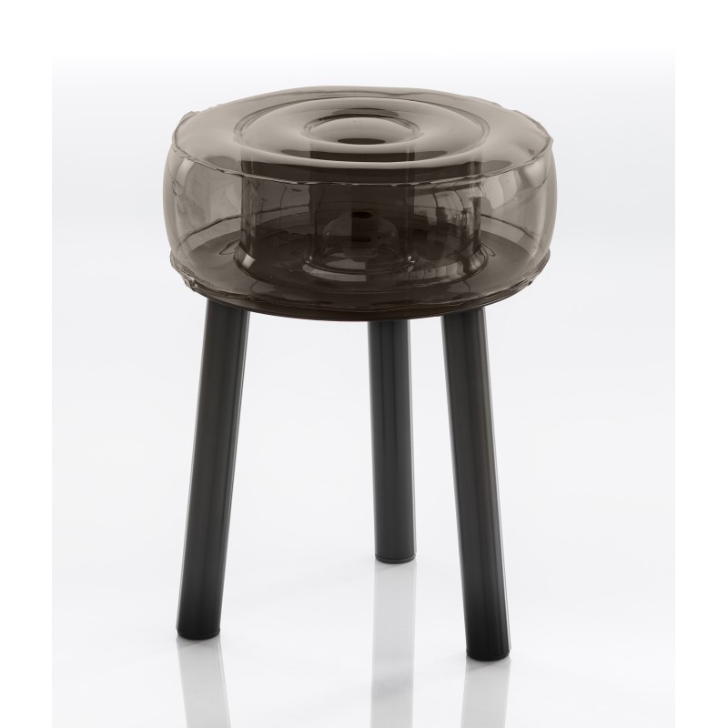 FLOOFY stool - End of series - Aluminium - Black