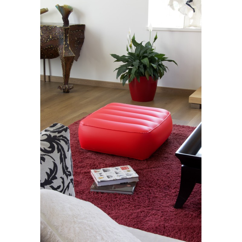 YOMI Solo Pouffe - Red opaque