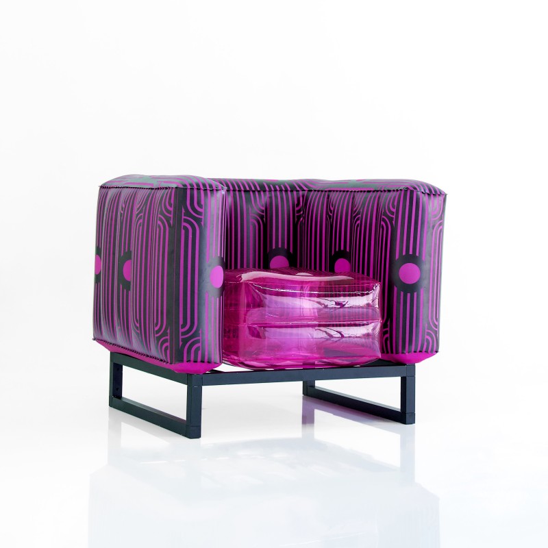 Fauteuil YOMI "Open Bar Pink" assise Rose By...