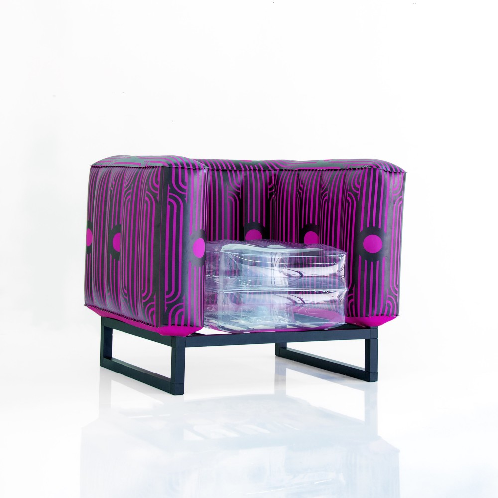 YOMI "OPEN BAR PINK" Armchair Transparent Seat - by Society of Wonderland