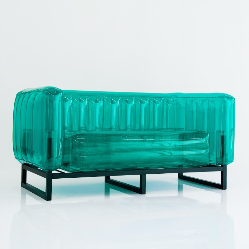 YOMI sofa - Aluminium - Green