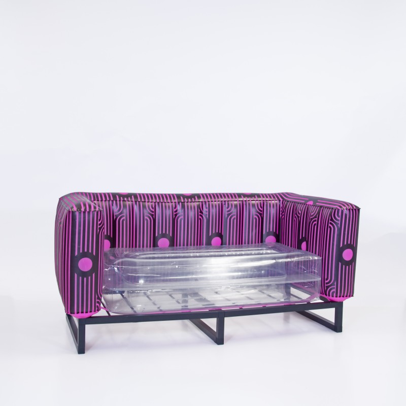 YOMI "OPEN BAR PINK" Sofa Crystal seat - by Society of Wonderland