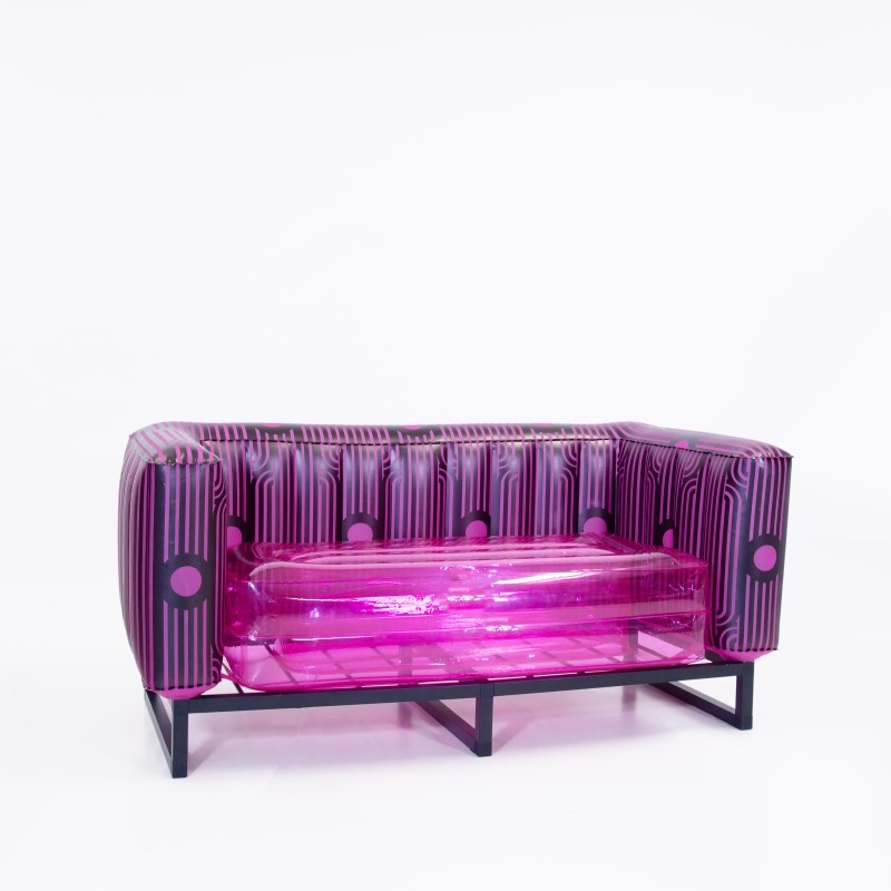 Canapé YOMI "OPEN BAR PINK" Assise cristal - by...