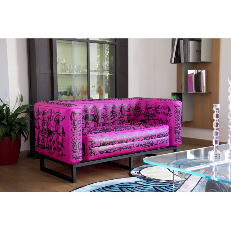 YOMI "COCKTAIL RUKA VI" Luminous pink Sofa - by...
