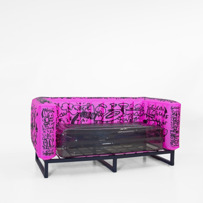 YOMI "COCKTAIL RUKA VI" Pink Sofa, Crystal Seat...