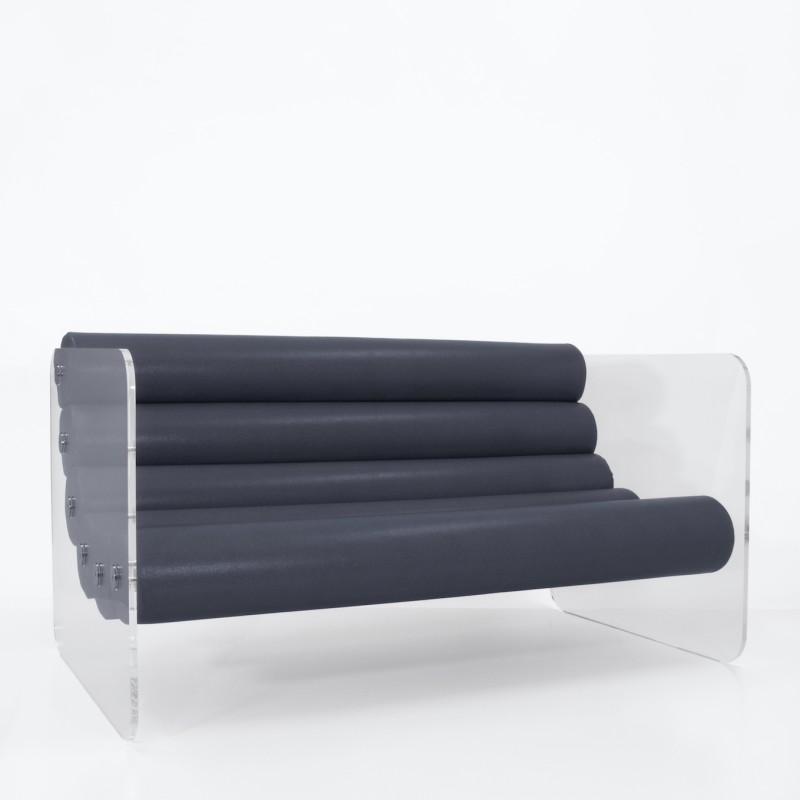 Sofa MW02 Sitzfläche aus Schaumstoff und Leder...
